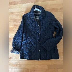 L.L. Bean Quilted Jacket Navy Blue